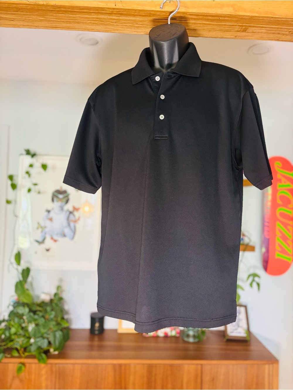 PGA Tour Black Polo Shirt – Excellent Condition – Size L
